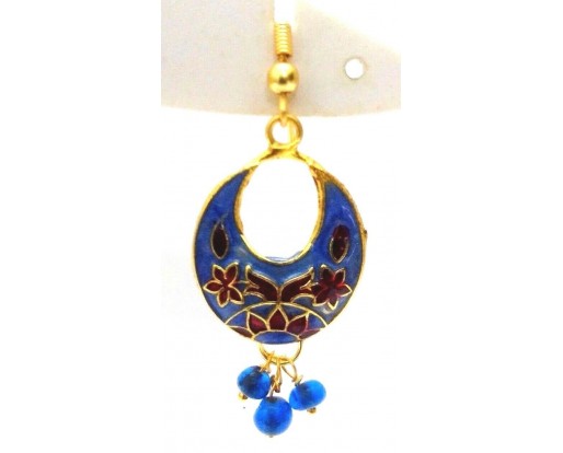 Meenakari Minakari Enamel Jhumka Jhumki Handmade Earrings Jewelry Drop Long AE93